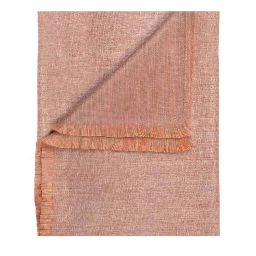 NEW Shupaca Alpaca Throw Blanket Mango Mosa Apricot MRSP $125 50x70”
